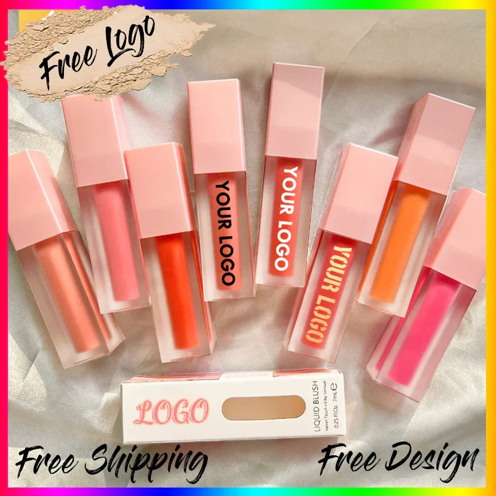 Liquid Blush 8 Colors Natural Long-Lasting Cream Blush