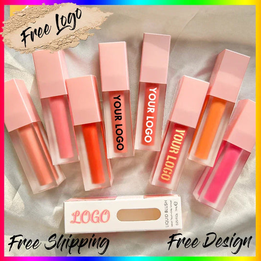 Liquid Blush 8 Colors Natural Long-Lasting Cream Blush