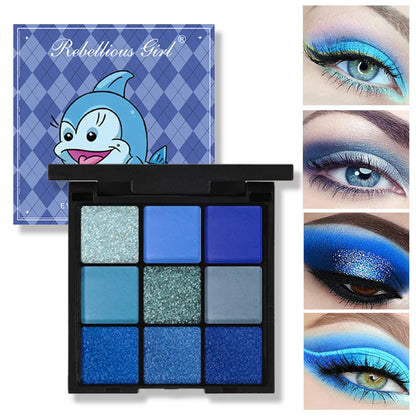 9-Color Waterproof Eyeshadow Palette