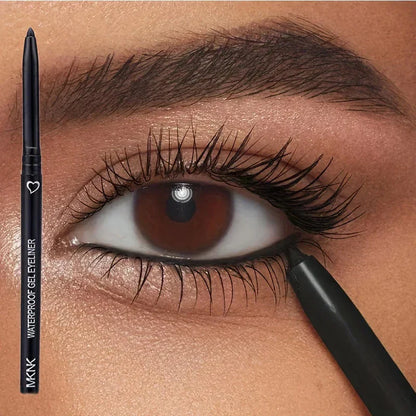 Long-Lasting Waterproof Eyeliner Pencil - Black, Brown & Purple